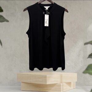 Liz Claiborne Black Sleeveless Blouse Size XXL.